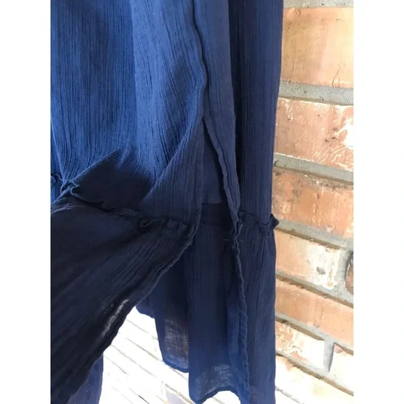 Vince Camuto Women’s Navy Off-Shoulder Maxi Dress Size 1X - Picture 3 of 8